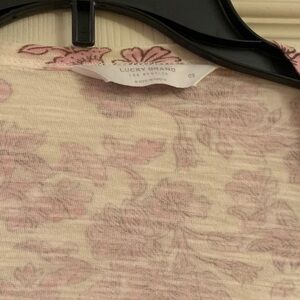 Lucky Brand Blush Floral Tee